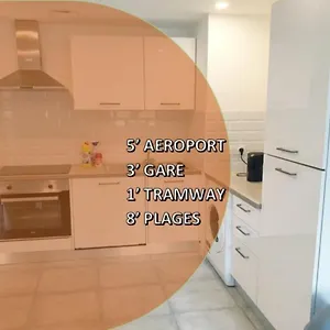 Renove 2023 Proche Aeroport 5min, Gare Sncf 2 Min, Tramway Au Pied De L'immeuble , Parking Possible, Renovated 2023 Near The Airport 5 Min, Train Station 2 Min, Tram Next To The Building 1 Min, Parking Possible Apartamento